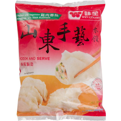 Wei chuan Chicken & Vegetable Dumplings with Black Mushroom