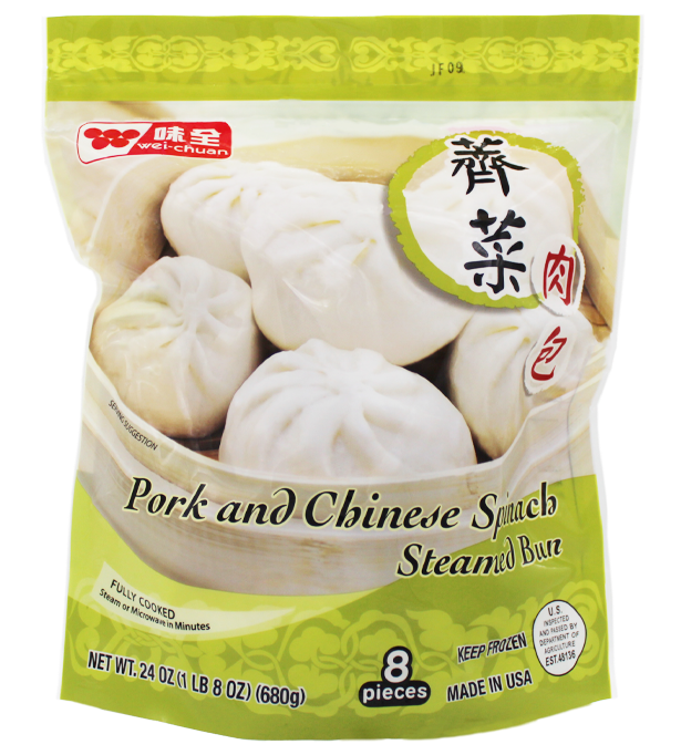 Wei Chuan Pork & Chinese Spinach Steamed Bun
