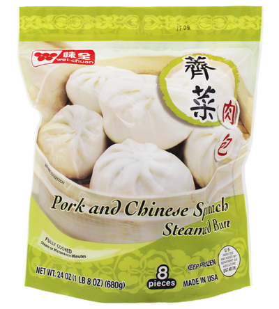 Wei Chuan Pork & Chinese Spinach Steamed Bun