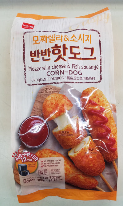 Wang Mozzarella Cheese & Fish Sausage Corn Dog