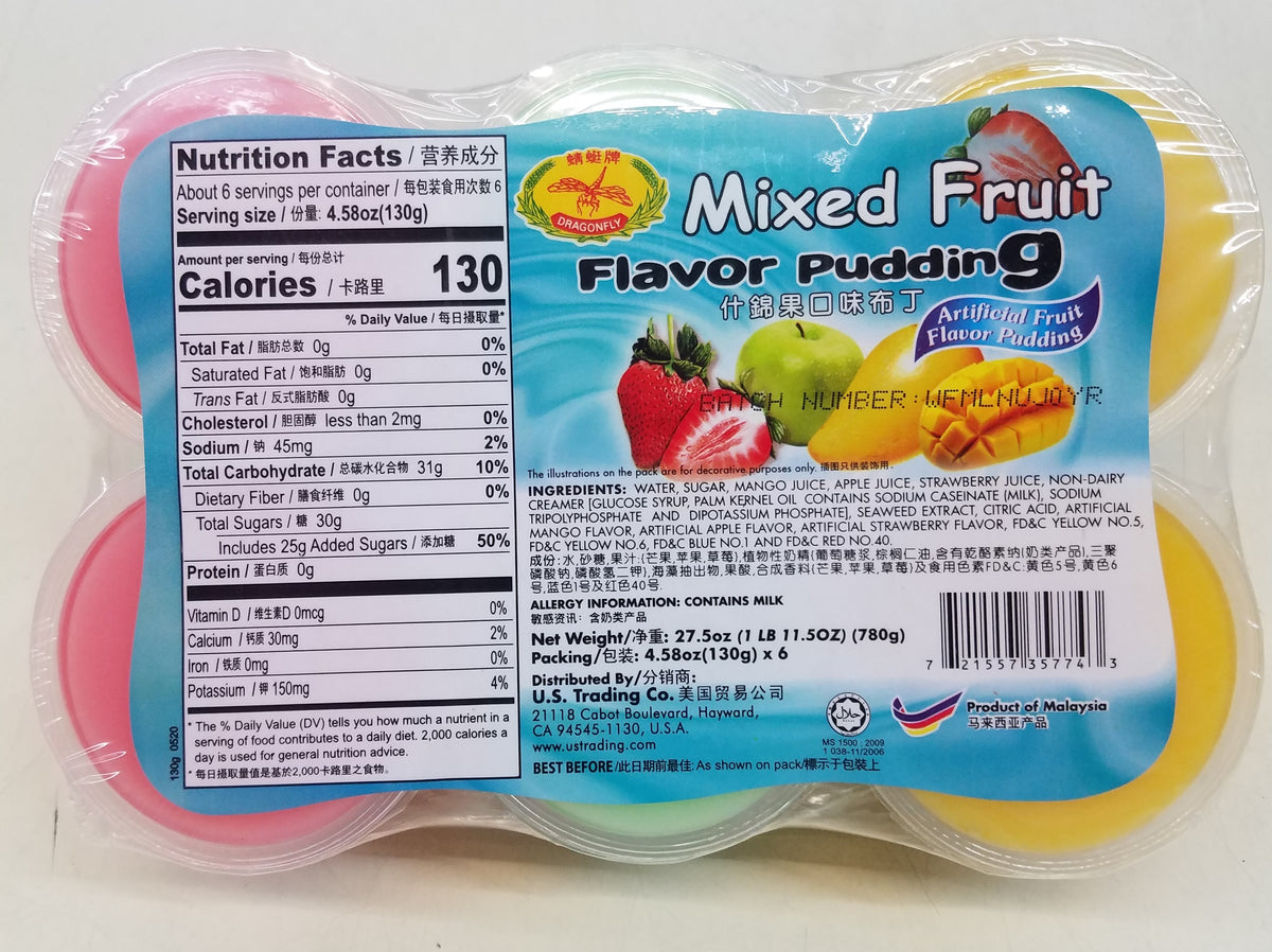 Dragonfly Mixed Fruit Flavor Pudding 6ct – Asia Mart, Santa Rosa