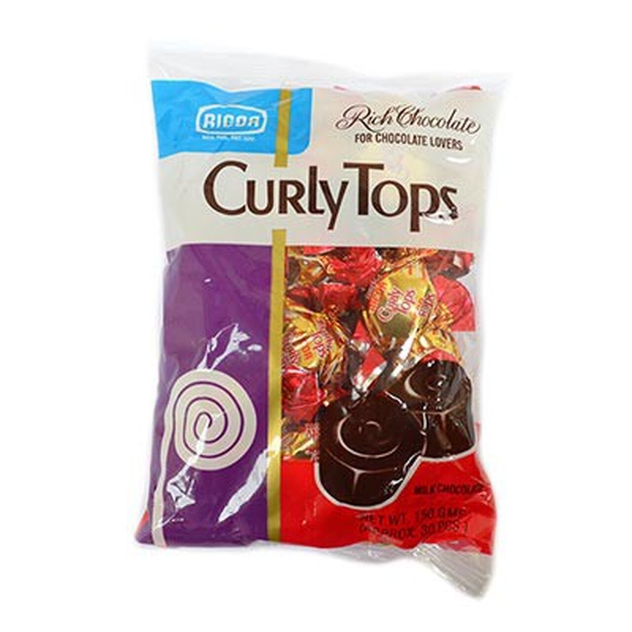 Ricoa Curly Tops Milk Chocolate