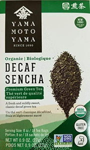 Yamamotoyama Organic Decaf Sencha Tea Bags 18ct