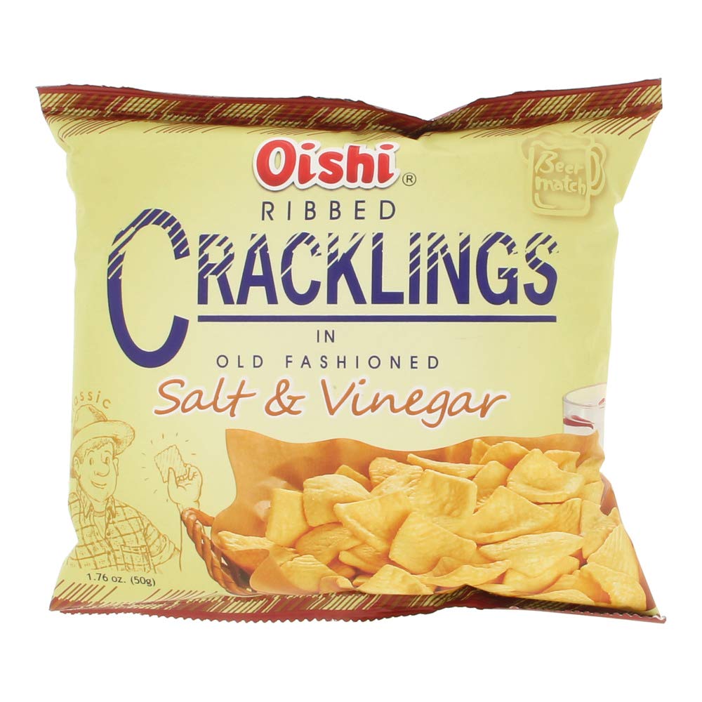 Oishi Ribbed Cracklings Salt & Vinegar (S)
