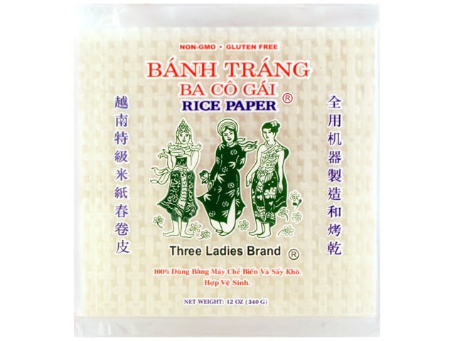 Three Ladies Square Rice Paper 22cm