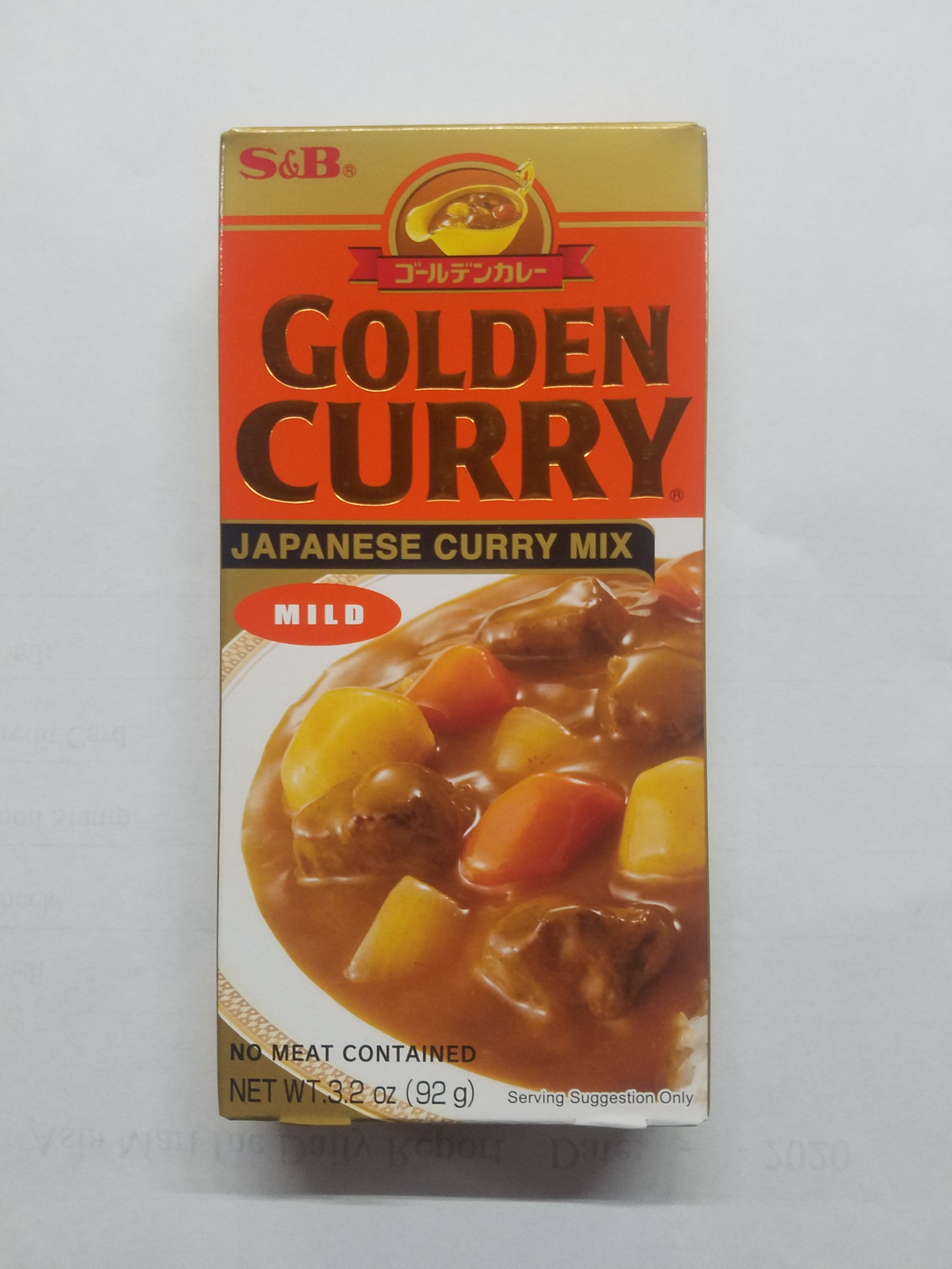 S&B Golden Curry mix 3.2oz