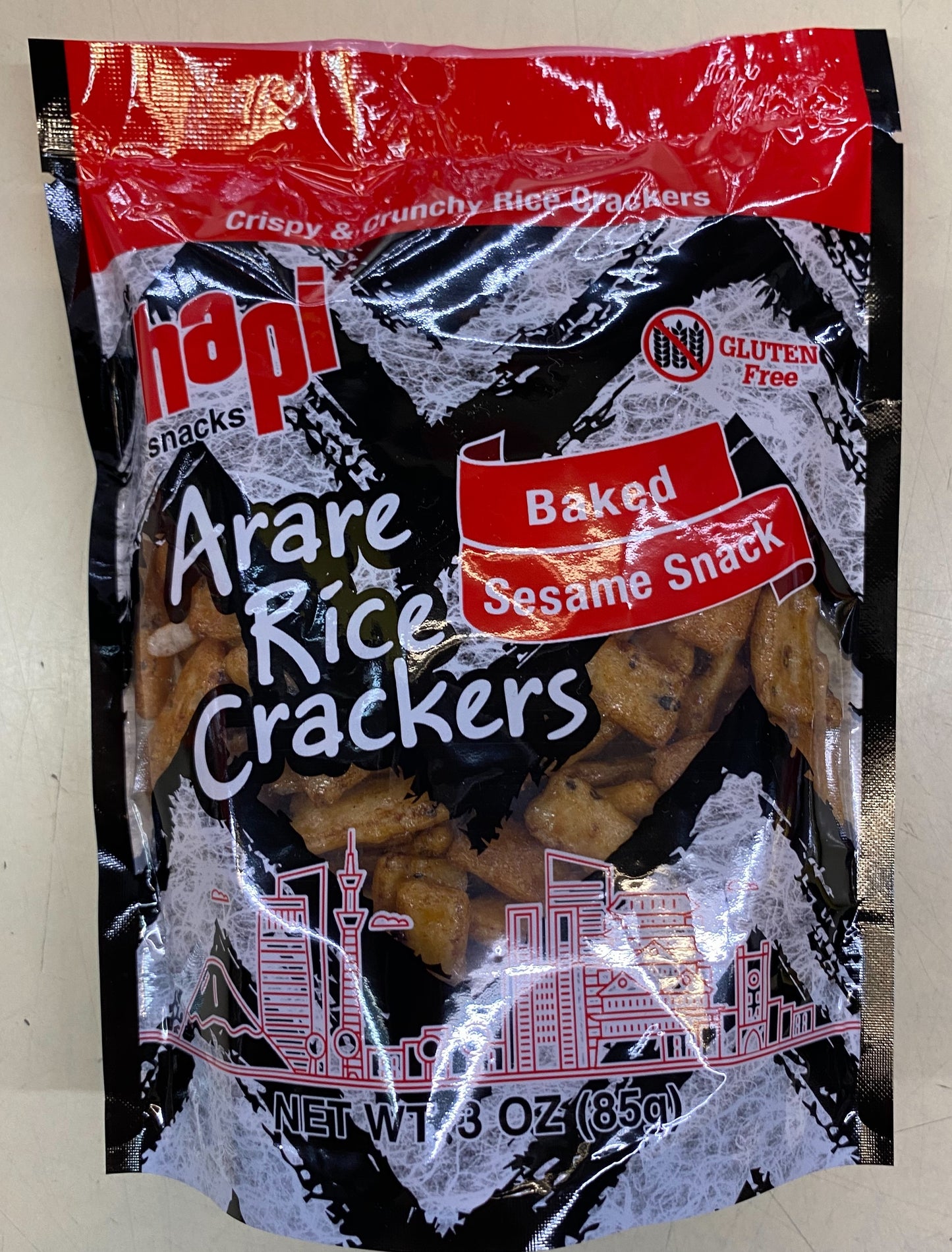 Hapi Baked Sesame Arare Rice Crackers