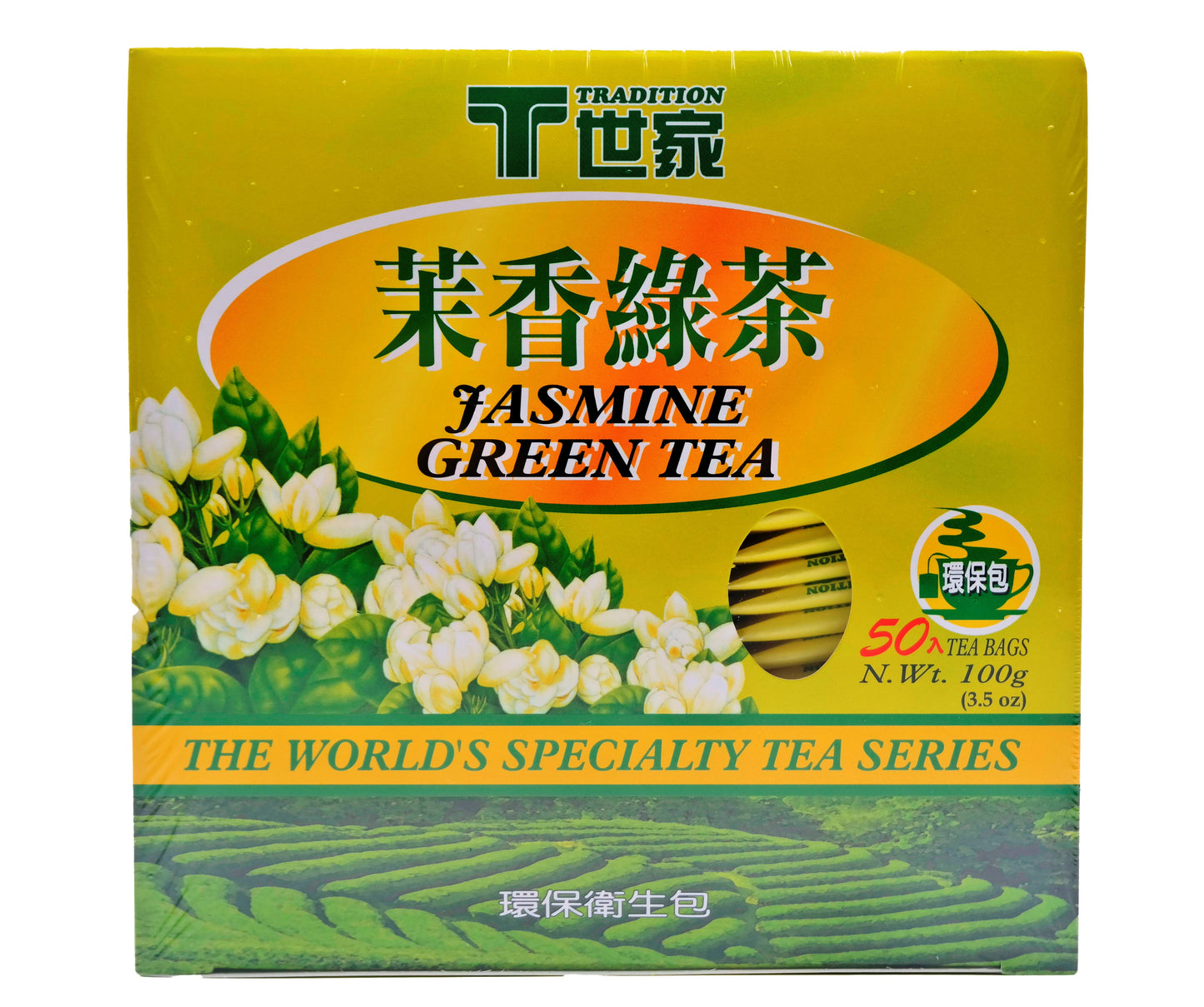 Tradition Brand Jasmine Green Tea (50 Tea Bags)