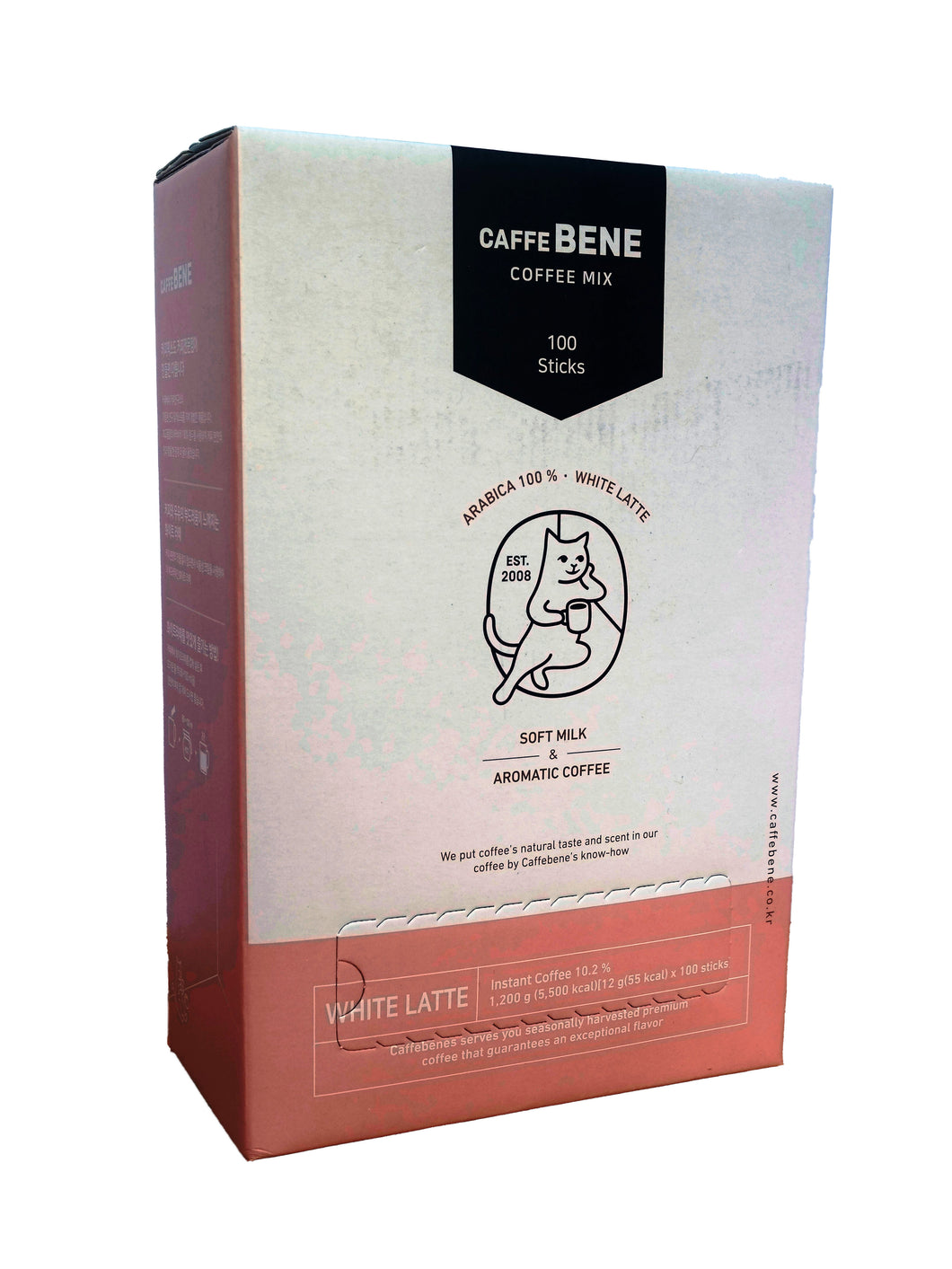 CaffeBene White Latte Coffee Mix 100ct