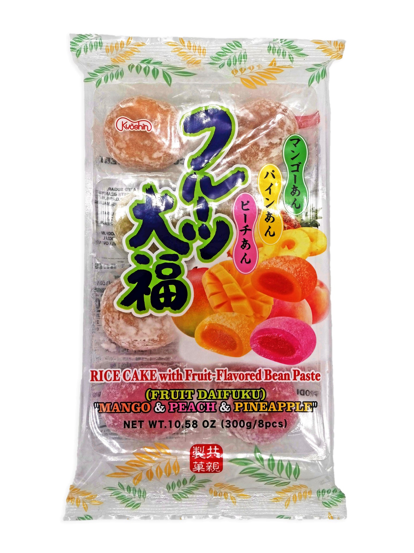 Kyoshin Fruit Daifuku Rice Cake With Fruit Flavored Bean Paste