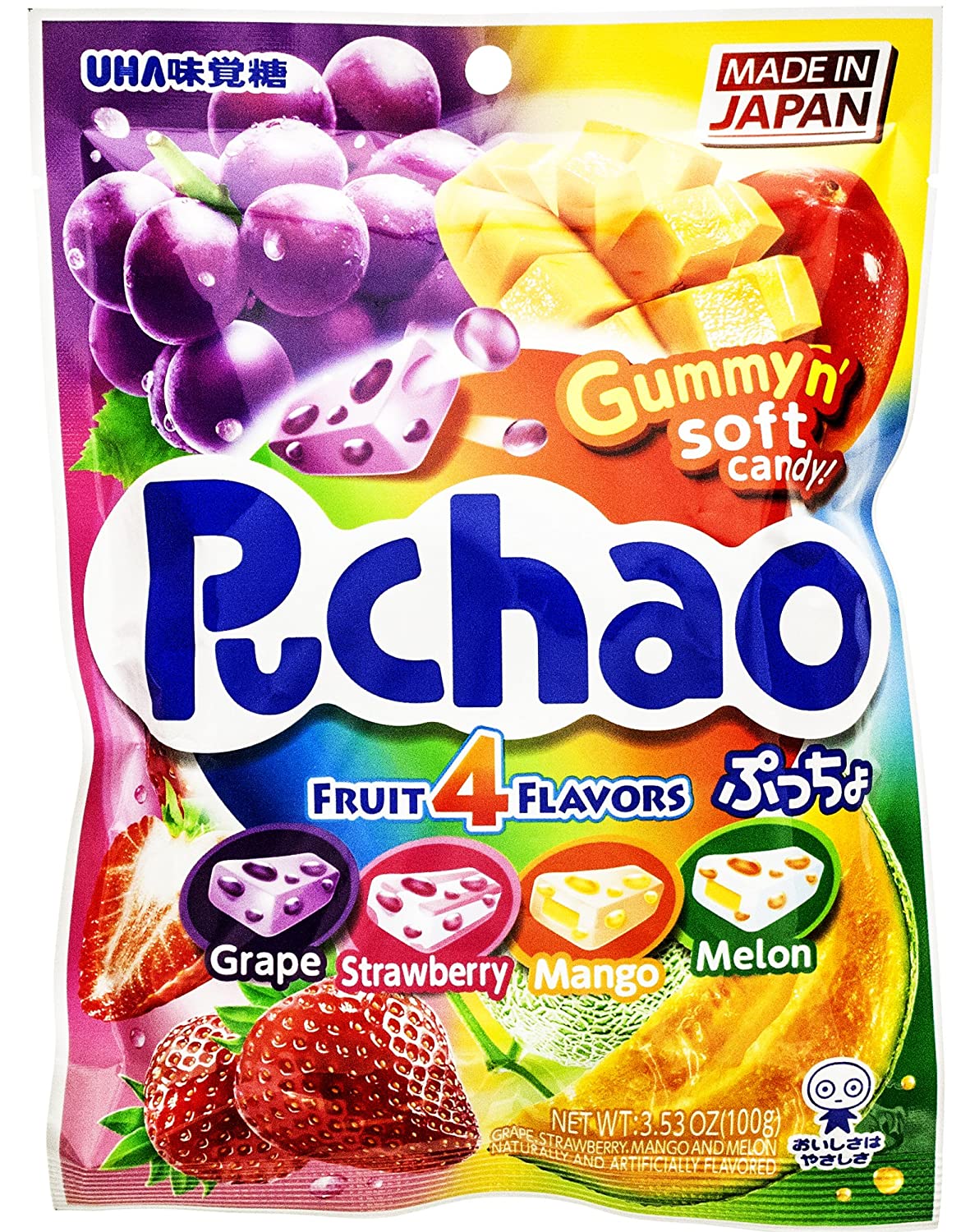 Puchao Chewy Candy Fruit 4 Flavor