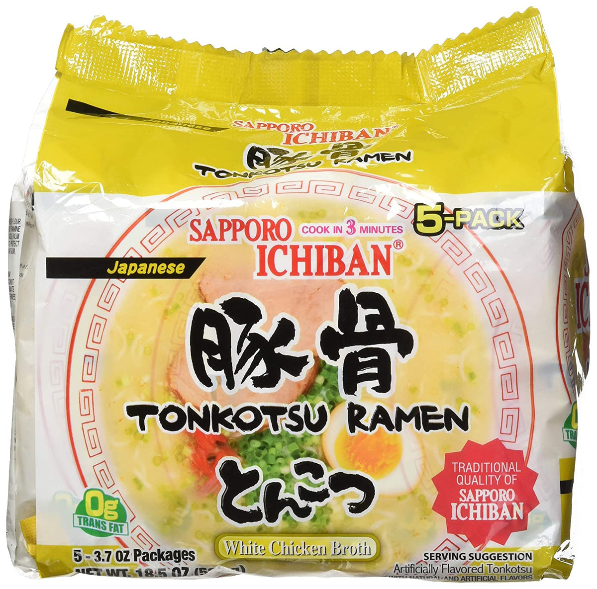 Sapporo Ichiban Tonkotsu Ramen (5-pack) – Bokksu Market