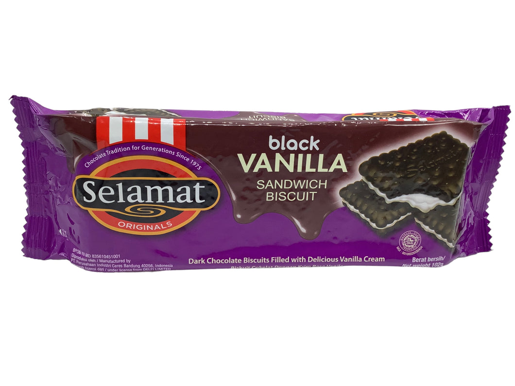Selamat Sandwich Biscuit - Black Vanilla
