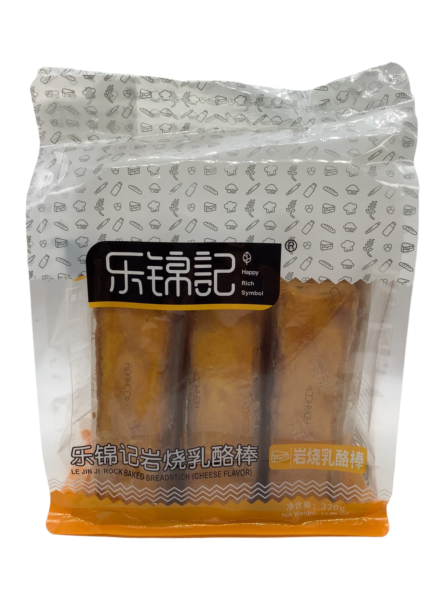 Happy Rich Symbol Rock Baked Breadstick (Cheese Flavor)