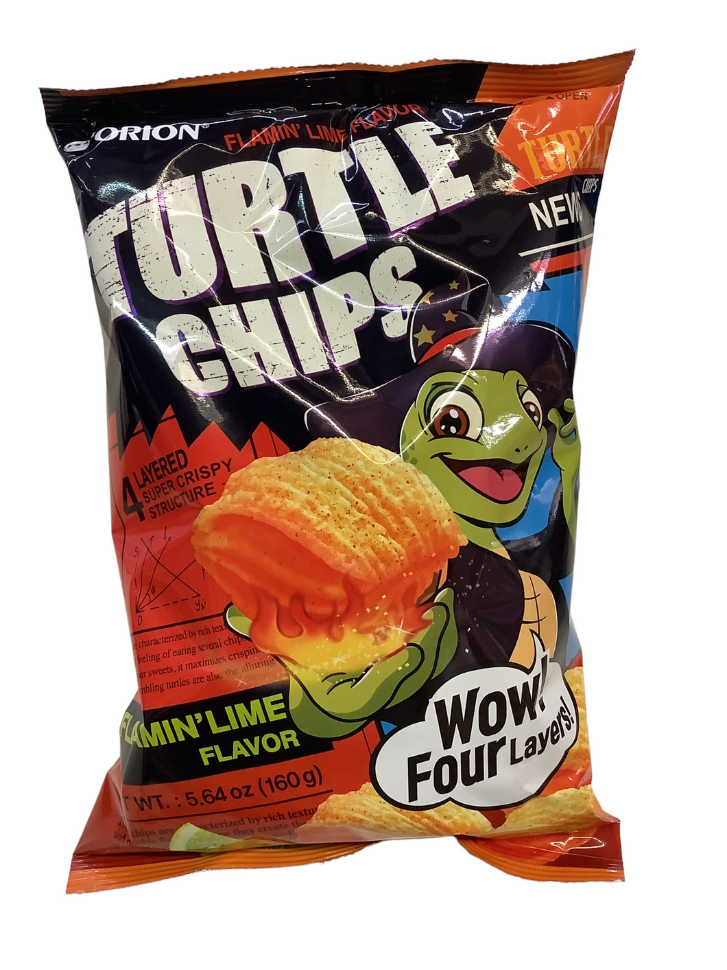 Orion Turtle Chips- Flamin' Lime Flavor