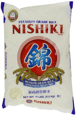 Nishiki Medium Grain Rice 15 lb