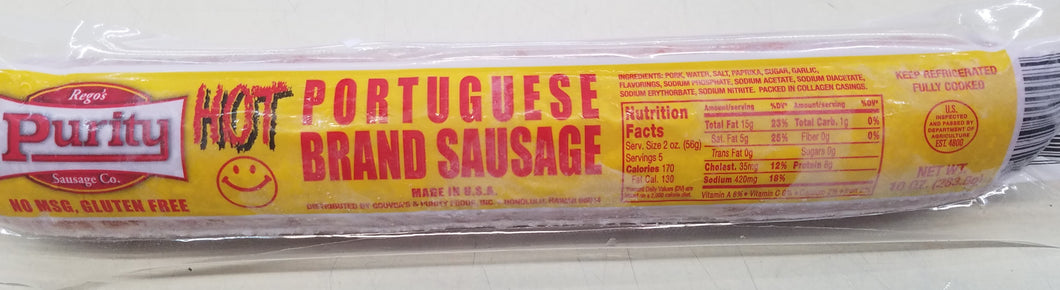 Purity Hot Portuguese Sausage