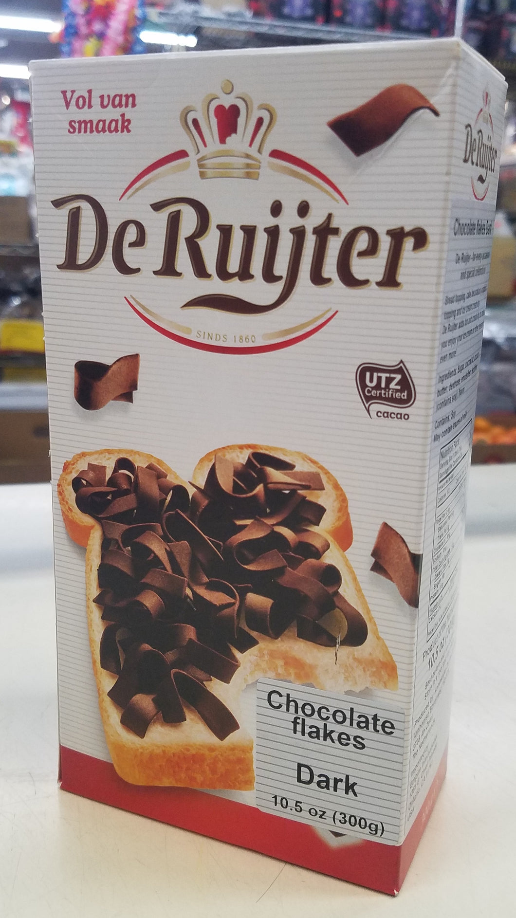 De Ruijter Dark Chocolate Flakes 10oz