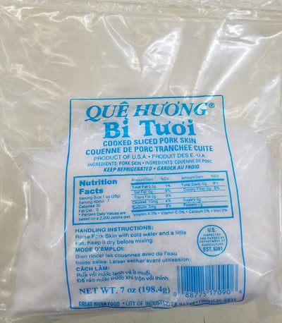 Que Huong Cooked Sliced Pork Skin