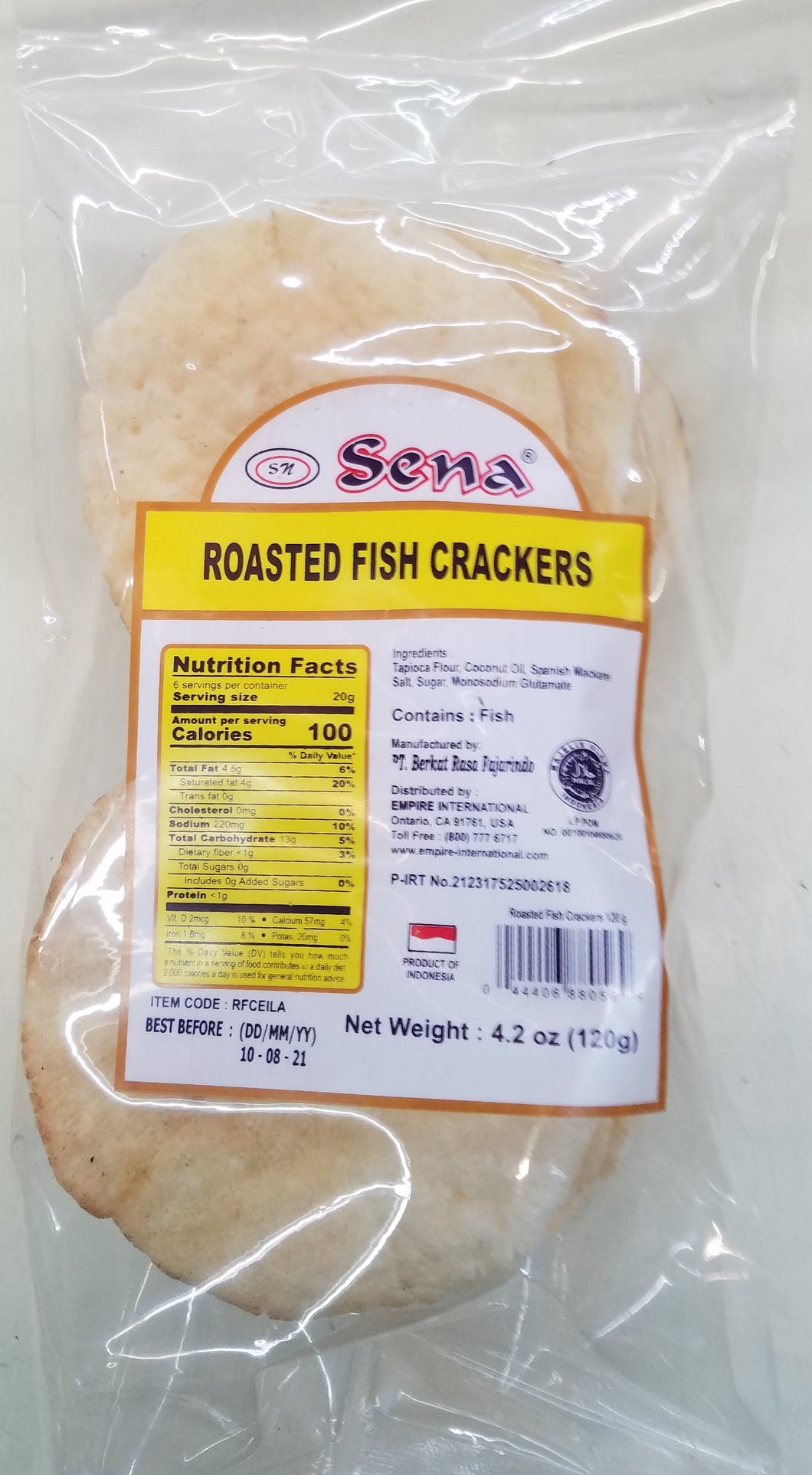 Sena Roasted Fish Crackers