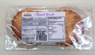 Patisserie Aviateur Almond Rounds 6ct