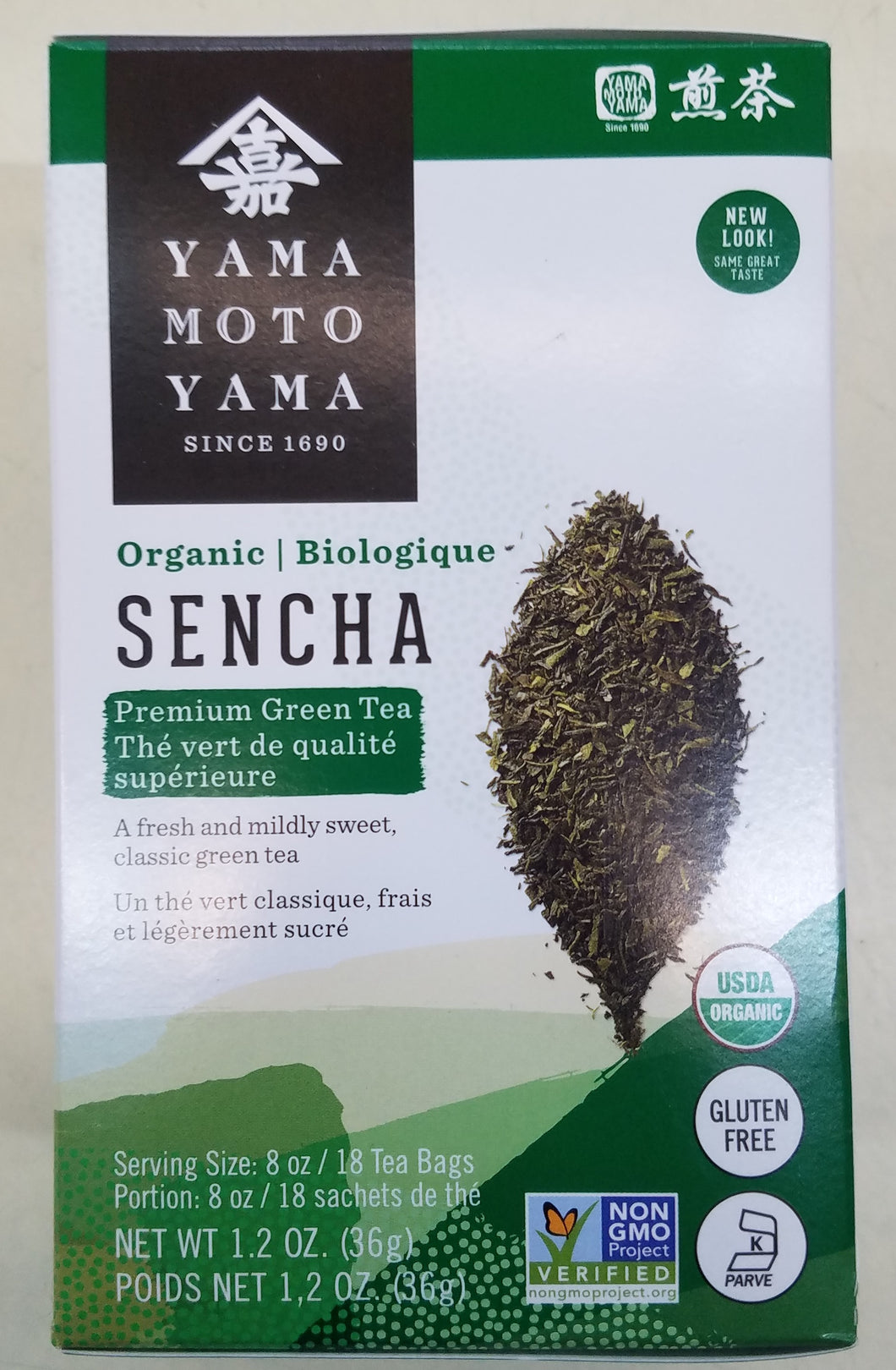Yamamotoyama Organic Sencha Tea Bags 18ct