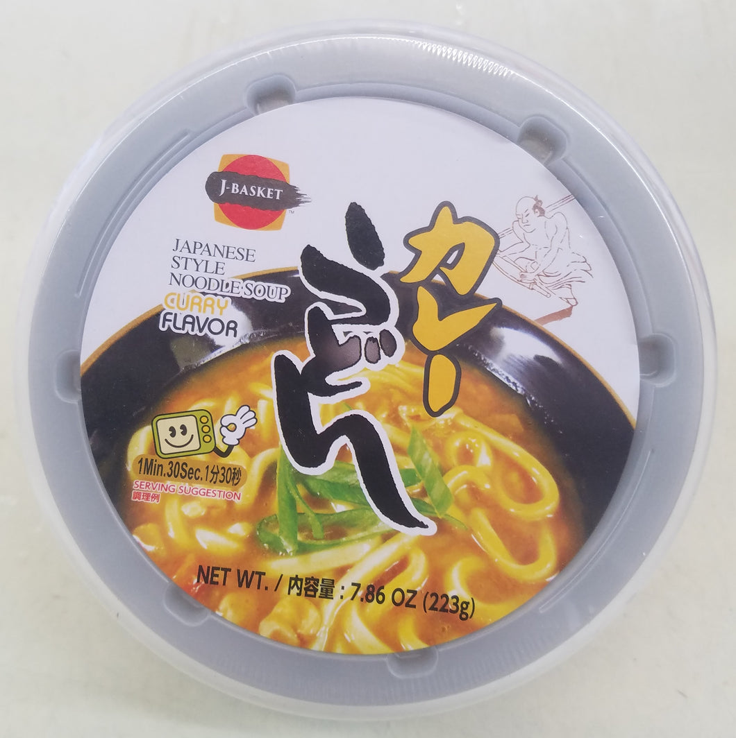 J-Basket Instant Bowl Udon- Curry Flavor
