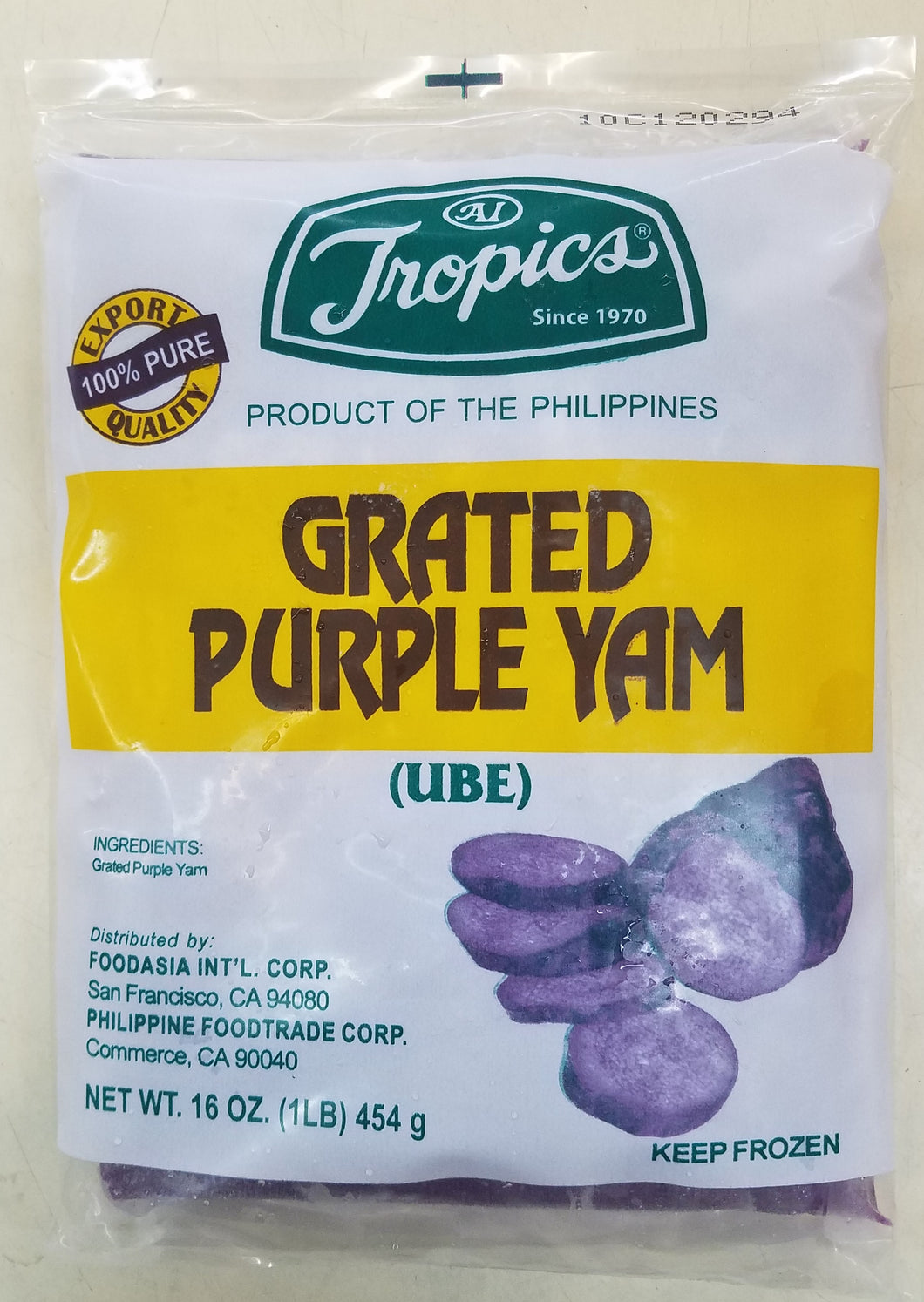 Tropics Frozen Grated Purple Yam (Ube)