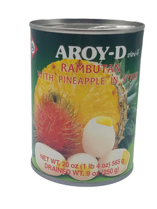 Aroy-D Rambutan w/Pineapple in Syrup