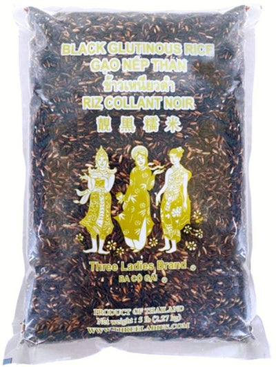 Three Ladies Black Glutinous Rice 5lbs