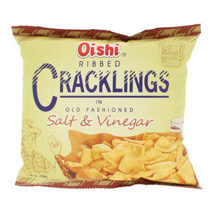 Oishi Ribbed Cracklings Salt & Vinegar (S)