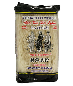 Three Ladies Medium Vietnamese Rice Vermicelli 16 oz