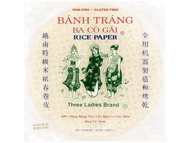 Three Ladies Rice Paper Round  22cm