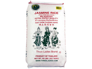 Three Ladies Jasmine Rice 2023 50lbs