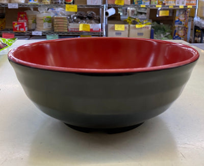 Red/Black Soup Bowl 8"