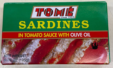 Tome Sardines in Tomato Sauce with Olive Oil
