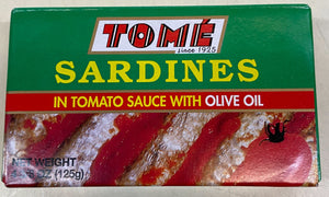 Tome Sardines in Tomato Sauce with Olive Oil