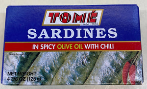 Tome Sardines in Spicy Olive Oil with Chili