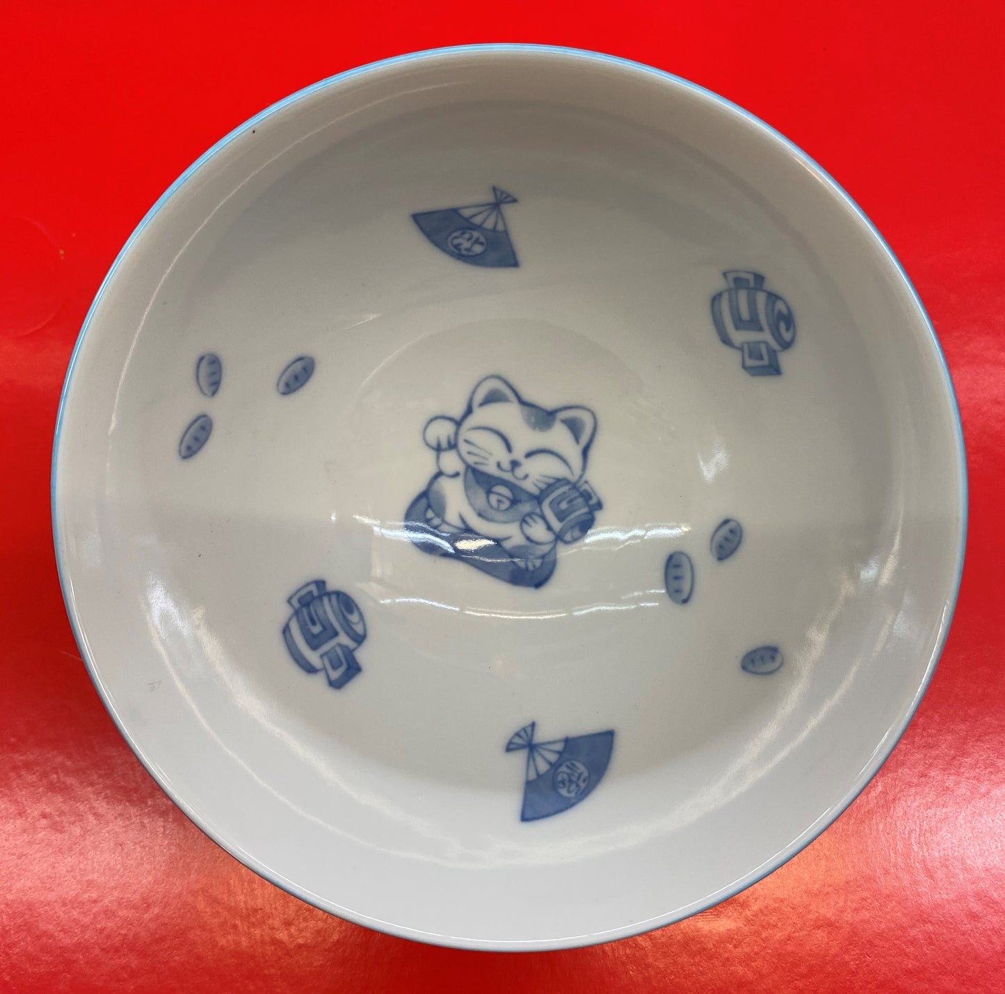 Japanese Blue Kitten Bowl