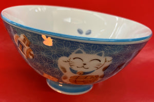 Japanese Blue Kitten Bowl