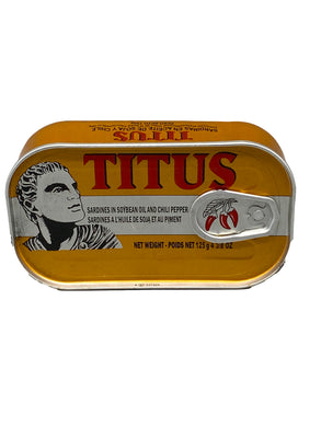 Titus Sardines in Soybean Oil and Chili Pepper