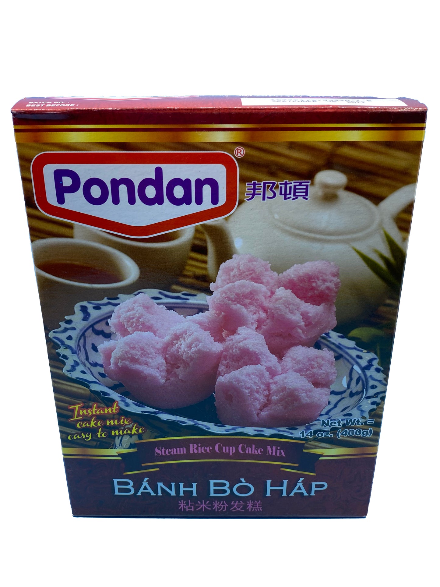 Pondan Steam Rice Cup Cake Mix