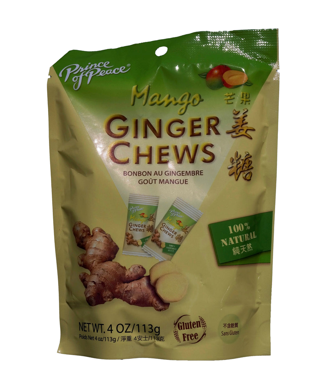 Prince Of Peace Ginger Chews (Mango)