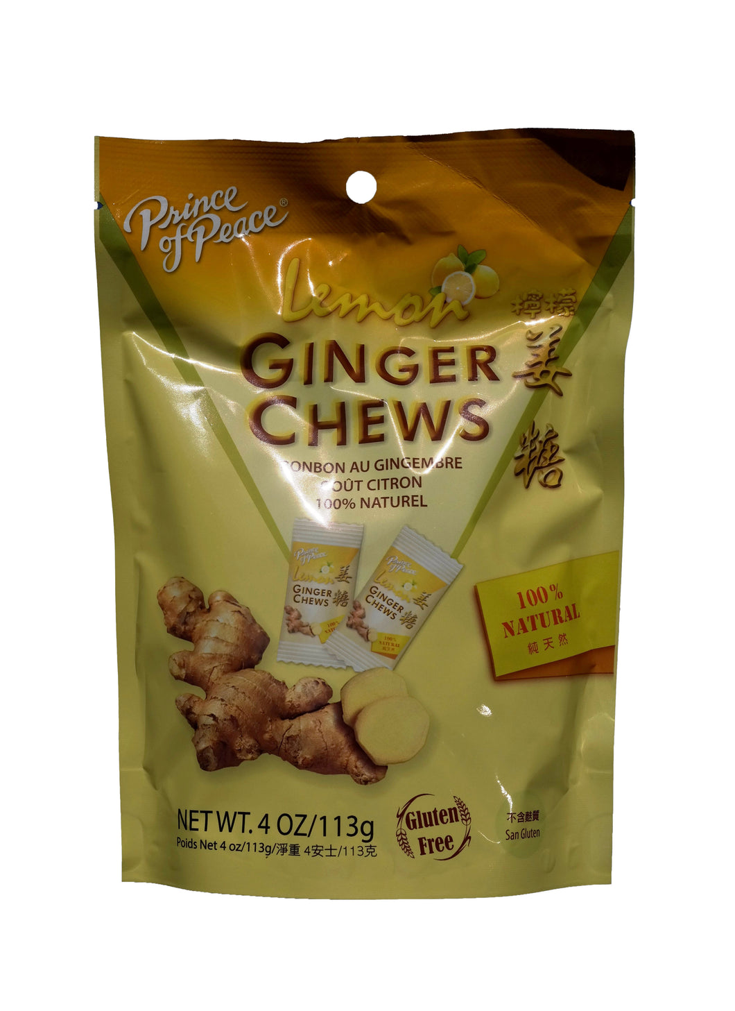 Prince Of Peace Ginger Chews (Lemon)