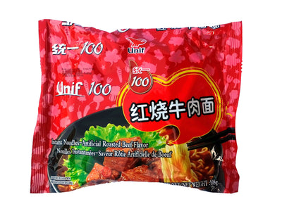Unif 100 Instant Noodle- Artificial Roasted Beef Flavor