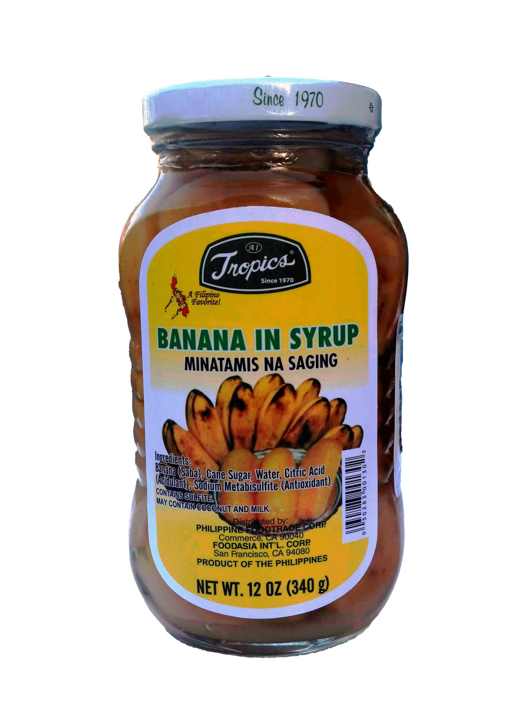 Tropics Banana In Syrup (Minatamis Na Saging)