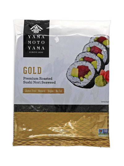 Yamamotoyama Gold Premium Roasted Sushi Nori Seaweed (10 Sheets)