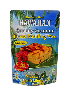 Hawaii's Best Hawaiian Creamy Coconut Bread Pudding Mix