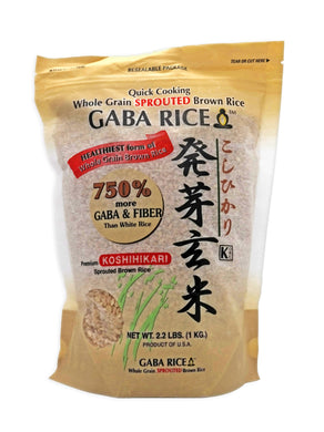 Sun Valley Quick Cooking Whole Grain Sprouted Brown Rice - Gaba Rice 2.2 lbs