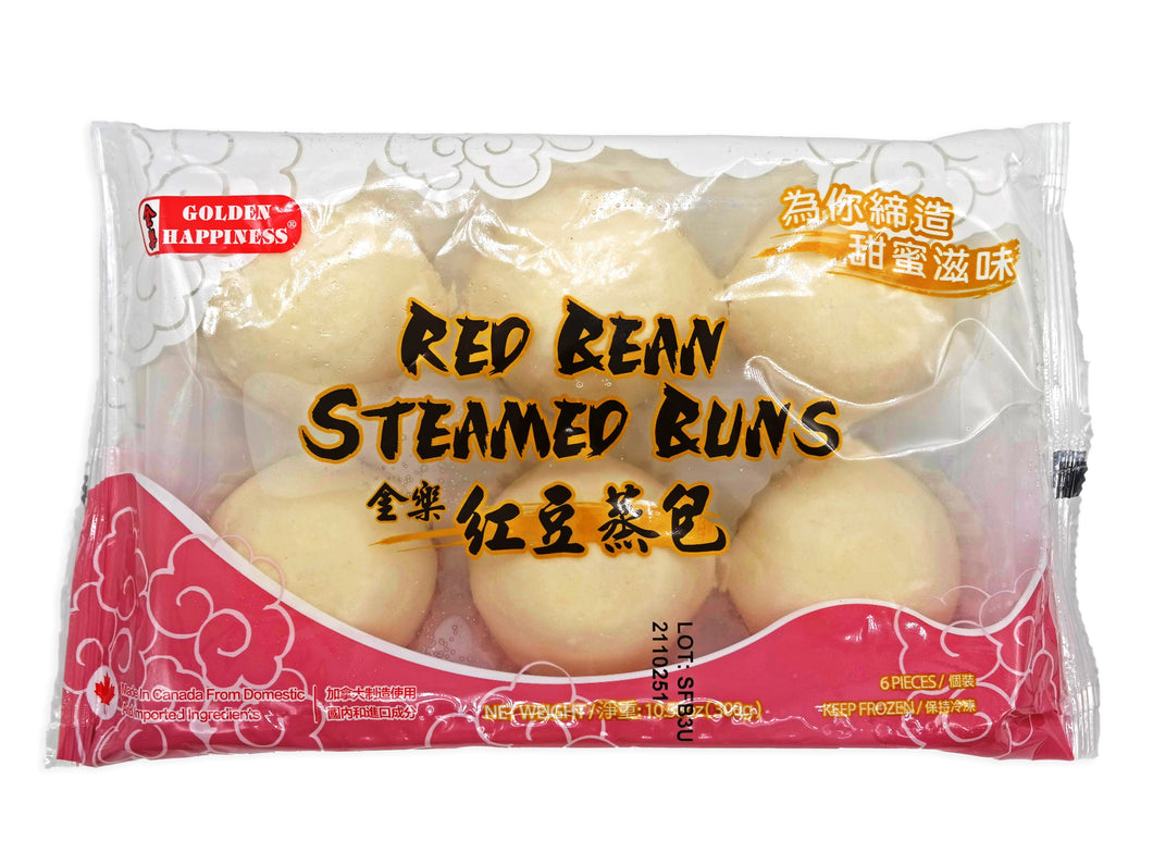Golden Happiness Red Bean Steamed Buns